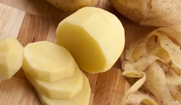 Geschälte Kartoffeln