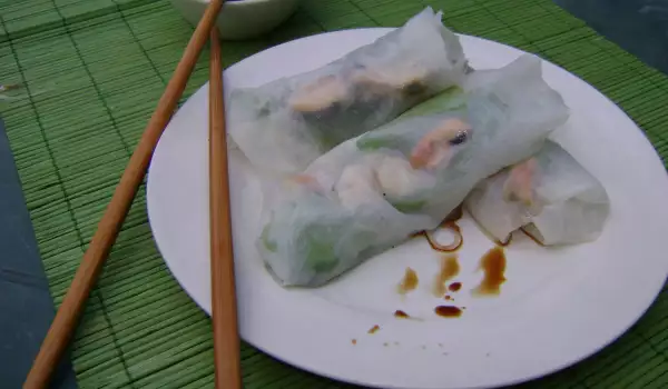 Frühlingsrollen aus Reispapier