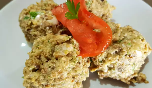 Eiersalat mit Aubergine und Walnüssen