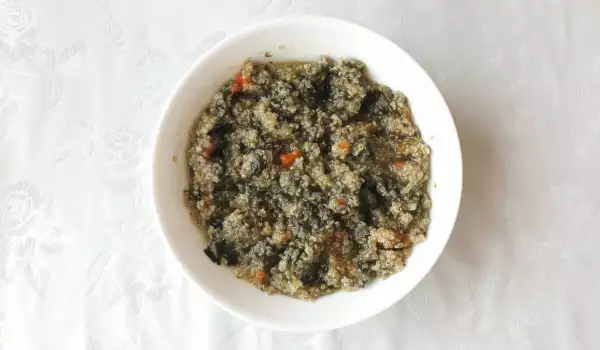 Quinoa mit Grünkohl und Bärlauch
