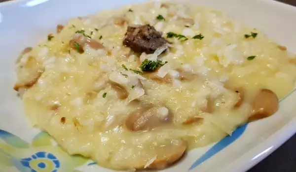 Risotto mit Pilzen und Trüffelpaste