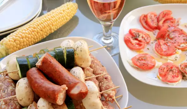 Rosé mit Antipasti