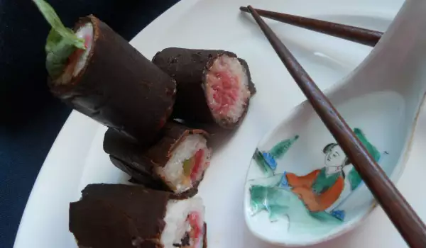 Erstaunliches Schokoladen Sushi