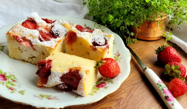 Ricotta-Erdbeer-Kuchen