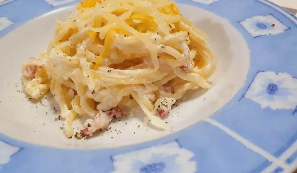 Spaghetti mit vier Käsesorten