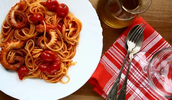 Zubereitete Spaghetti