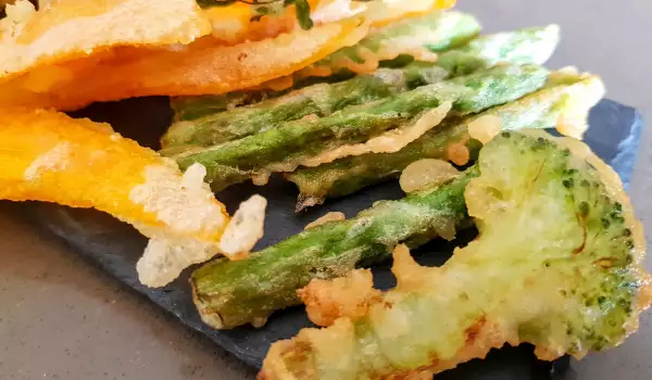 Paniertes Gemüse Tempura