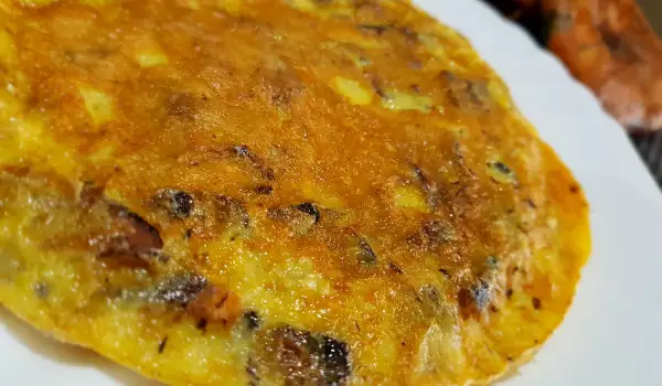 Tortilla mit Edel-Reizker Pilzen