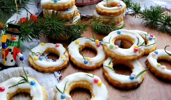 Vanillekränze für Weihnachten