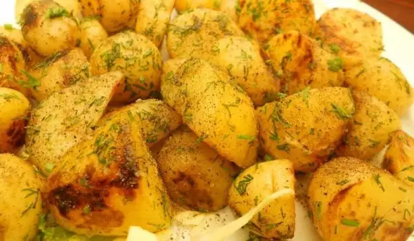 Kartoffeln mit Ingwer und Knoblauch