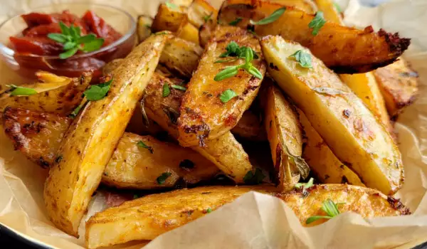 Klassische amerikanische Potato Wedges