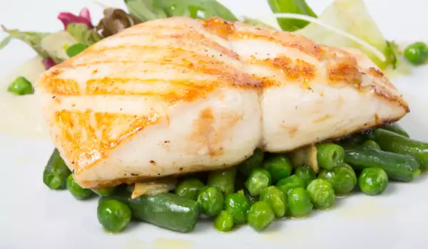 Lachs mit Erbsen