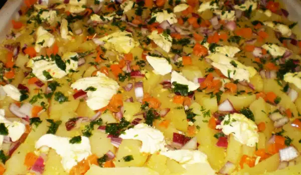 Geschmorte Kartoffeln im Ofen