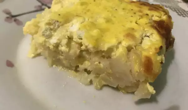 Gebackener Blumenkohl mit Käse und Eier