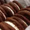 Hausgemachte Kekse auf Oreo Art