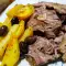 Lammkeule mit Kartoffeln und Oliven
