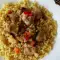 Marokkanisches Lamm mit Gemüse auf Couscous