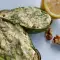 Dip mit Weißkäse, Avocado und Knoblauch