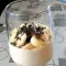 Bananencreme im Becher