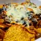 Nachos mit schwarzen Bohnen