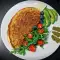 Reichhaltiges Omelette mit Haferflocken und Spinat