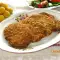 Panierte Hackfleisch Schnitzel mit Cornflakes