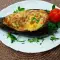 Vegetarische gefüllte Auberginen