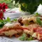 Paprika Bürek mit Hüttenkäse und gelbem Käse