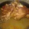 Schweinshaxe mit Knoblauch