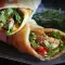 Hausgemachte Döner mit Rindfleisch