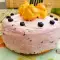 Eclair Torte mit Heidelbeeren