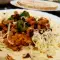 Fajitas mit schwarzen Bohnen und Hackfleisch