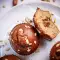 Erdnussmuffins mit Apfelfüllung