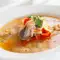 Fischsuppe mit Seehecht