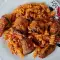 Fusilli im Ofen mit gefüllter Aubergine