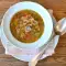 Pilzsuppe mit Reis und Gemüse