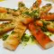 Schnelle Vorspeise mit gegrillten Krabben Sticks