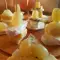 Happchen mit Käse und Obst