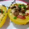 Ofenkartoffeln mit Cheddar und Bacon