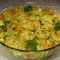 Kartoffeln mit Zucchini und Käse aus dem Ofen