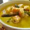 Cremesuppe aus Zucchini und Spargel