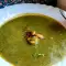 Cremesuppe mit Spinat und Pilzen