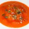 Cremesuppe aus Kürbis und Kichererbsen