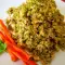 Couscous aus Brokkoli mit Hähnchen