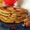 Einkorn Pfannkuchen mit Banane und Haferflocken