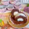 Cupcakes mit Kakao, Frischkäse und Kokosnuss