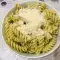 Fusilli mit Pesto und Sahne
