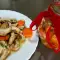 Marinierte Champignons und Karotten