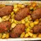 Mini Hackfleischröllchen mit Ofenkartoffeln