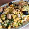 Salat aus Muscheln und Mais